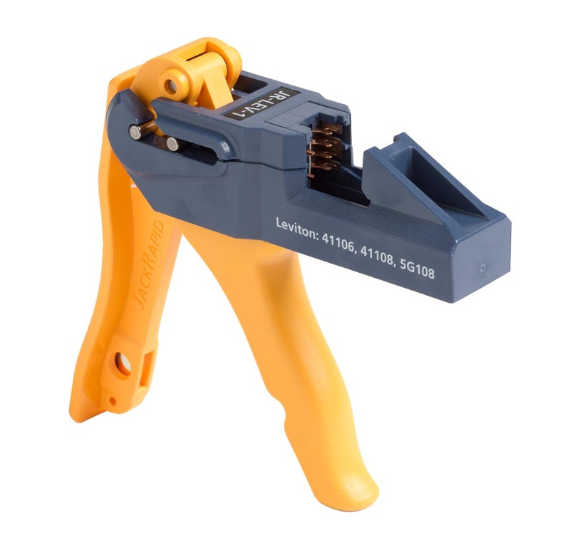 فلوك نتوركس أداة إنهاء Fluke Networks JackRapid JR-LEV-1 لمقابس Leviton 41106 41108 5G108 - Image 1